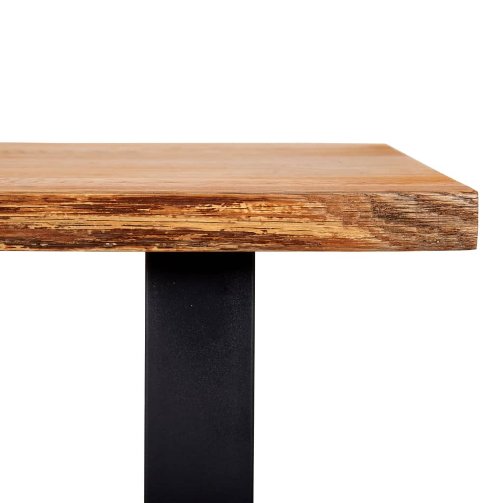 Bench 160 cm Natural Solid Oak Wood